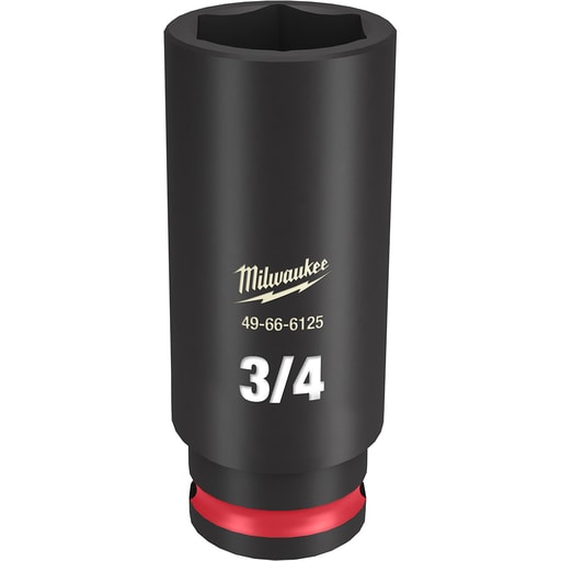 Milwaukee Tool - Milwaukee 49-66-6125 SHOCKWAVE™ Impact Duty 3/8" Drive 3/4" Deep 6-Point Socket