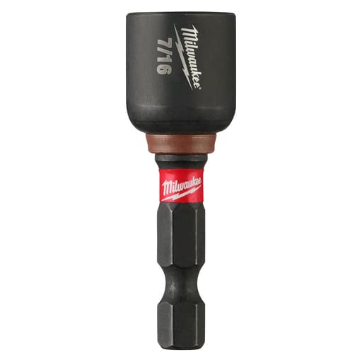 Milwaukee Tool - Milwaukee 49-66-4706 SHOCKWAVE™ 7/16" Magnetic Nutdriver, 1-7/8" Length (10/Pack)