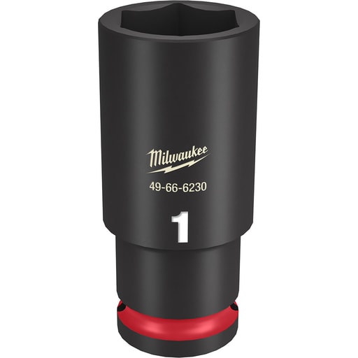 Milwaukee Tool - Milwaukee 49-66-6230 SHOCKWAVE™ Impact Duty™ 1" Deep 6-Point Socket, 1/2" Drive