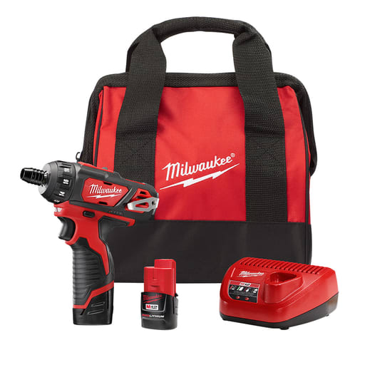 Milwaukee Tool - Milwaukee 2406-22 M12™ 1/4" Hex 2 Speed Screwdriver Kit