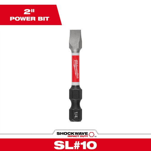Milwaukee Tool - Milwaukee 48-32-4918 SHOCKWAVE™ 2" Impact Slotted 1/4" Power Bit