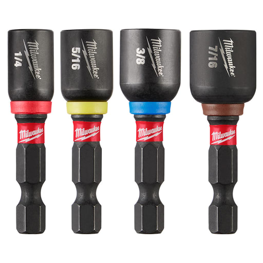Milwaukee Tool - Milwaukee 49-66-4562 1/4", 5/16", 3/8", 7/16" Magnetic Nut Driver Set