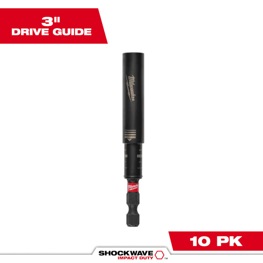 Milwaukee Tool - Milwaukee 48-32-4509 SHOCKWAVE™ 3" Magnetic Drive Guide (10 Pack)