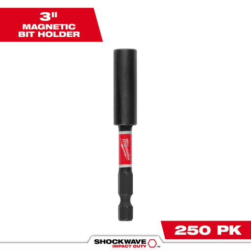 Milwaukee Tool - Milwaukee 48-32-4803 SHOCKWAVE™ 3" Magnetic Bit Tip Holder (250 Pack)