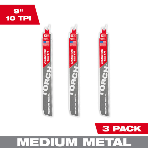 Milwaukee Tool - MILW 48-00-5352 3PK 9" 10TPI CT TOR
