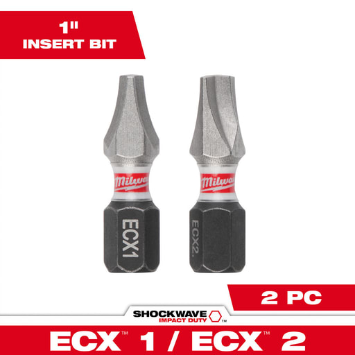 Milwaukee Tool - Milwaukee 48-32-4440 SHOCKWAVE™ 2-Piece Impact ECX™ Combo Kit (3 Pack)