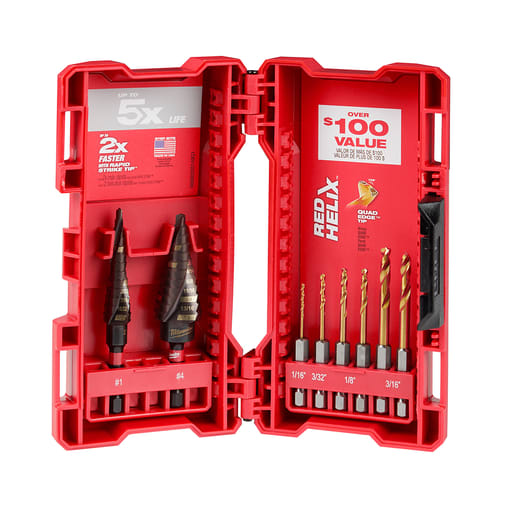 Milwaukee Tool - Milwaukee 48-89-9252 8Pc Step/Drill Bit