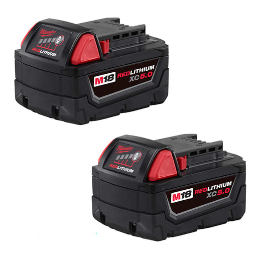 Milwaukee Tool - Milwaukee 48-11-1852 M18™ RedLithium 5.0Ah Battery 2-Pack