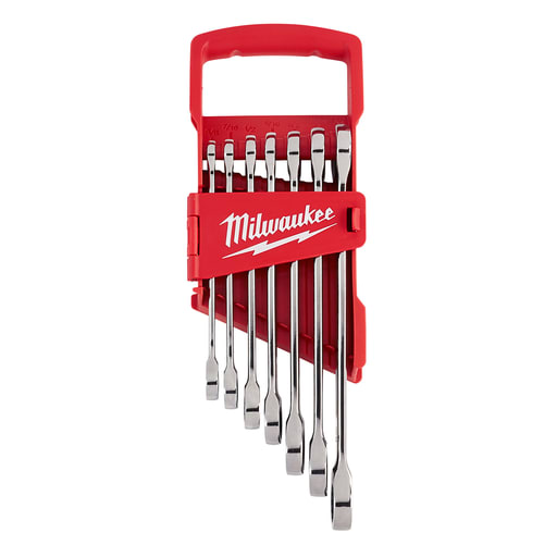 Milwaukee Tool - Milwaukee 48-22-9406 7pc Ratcheting Combination Wrench Set - SAE