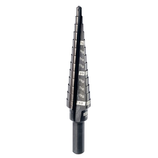 Milwaukee Tool - Milwaukee 48-89-9201 #1 1/8" - 1/2" by 1/32" Step Drill Bit