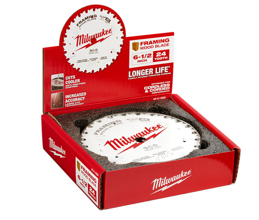 Milwaukee Tool - Milwaukee 48-41-0620 6-1/2" 24T Framing Circular Saw Blades Bulk 10