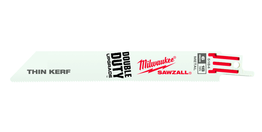 Milwaukee Tool - Milwaukee 48-01-7184 6" x 18-TPI SAWZALL® Bi-Metal Blade, Rigid Conduit/Strut (100/Pack)