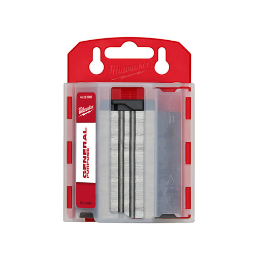 Milwaukee Tool - Milwaukee 48-22-1900 General Purpose Utility Knife Blades w/Dispenser (100pc)