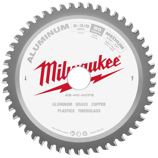Milwaukee Tool - Milwaukee 48-40-4075 5-3/8" 50T Non-Ferrous Metal Circular Saw Blade