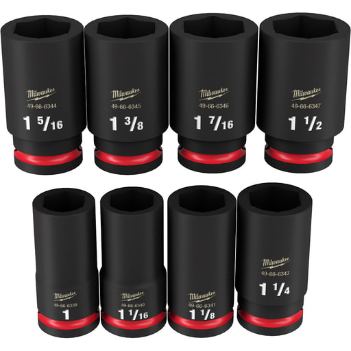 Milwaukee Tool - Milwaukee 49-66-7018 8PC 3/4 DR SAE DP 6