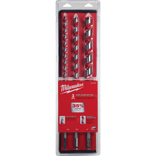 Milwaukee Tool - Milwaukee 48-13-3000 3pc Ship Auger Bit Set