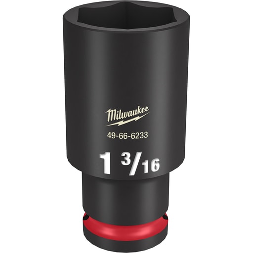 Milwaukee Tool - Milwaukee 49-66-6233 SHOCKWAVE™ Impact Duty™ 1-3/16" Deep 6-Point Socket, 1/2" Drive