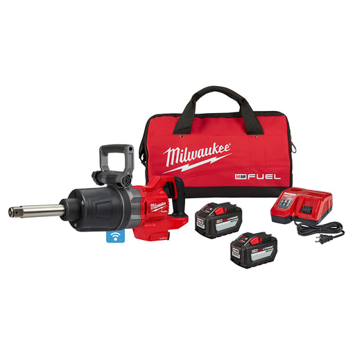 Milwaukee Tool - Milwaukee 2869-22HD M18™ FUEL™ 1 in. D-Handle Ext Anvil High Torque Impact Wrench w/ ONE-KEY™ Kit