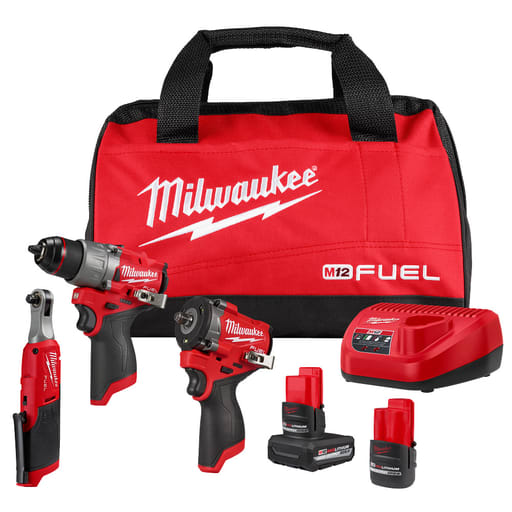 Milwaukee Tool - MILW 3424-23 M12 FUEL 3PC AUTO KIT
