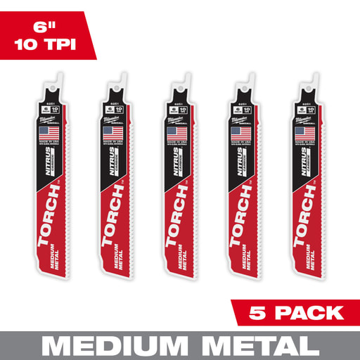 Milwaukee Tool - MILW 48-00-6551 5PK 6" 10TPI NITRUS