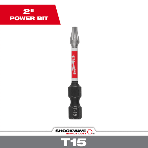 Milwaukee Tool - Milwaukee 48-32-4483 SHOCKWAVE™ 2" Impact Torx® T15 Power Bit
