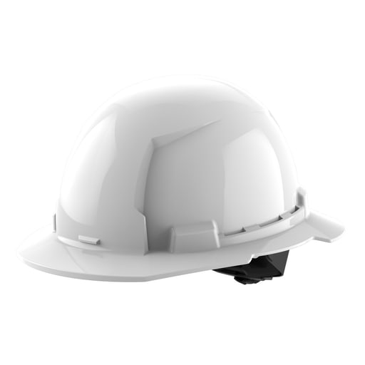 Milwaukee Tool - Milwaukee 48-73-1101 White Full Brim Hard Hat w/ 4pt Ratcheting Suspension - Type 1, Class E