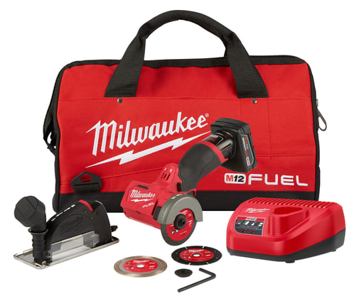 Milwaukee Tool - Milwaukee 2522-21XC M12 FUEL™ 3" Compact Cut Off Tool Kit, w/ Battery & Charger