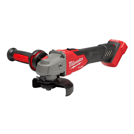 Milwaukee Tool - Milwaukee 2889-20 M18™ FUEL™ 4-1/2" / 5" Variable Speed Braking Grinder, Slide Switch Lock-On