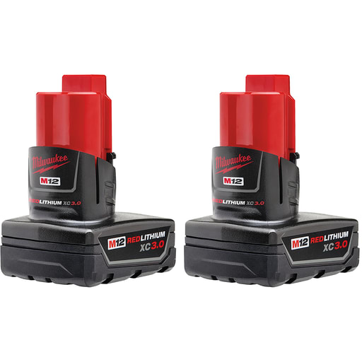 Milwaukee Tool - Milwaukee 48-11-2412 M12™ REDLITHIUM™ XC Battery (2-Pack)