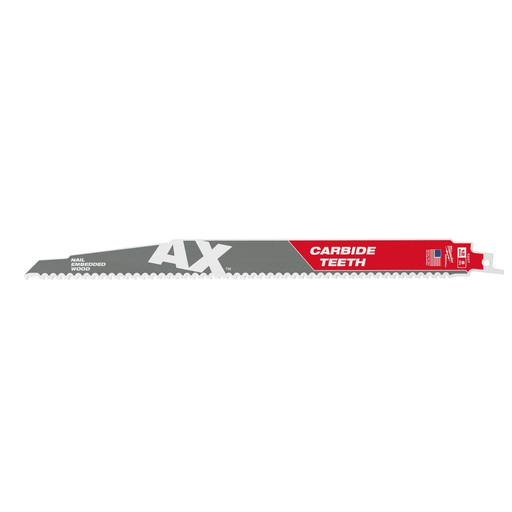 Milwaukee Tool - Milwaukee 48-00-5327 12" x 5-TPI AX™ SAWZALL® Carbide Blade, Nail-Embedded Wood (3/Pack)