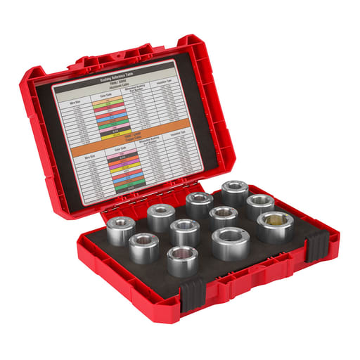 Milwaukee Tool - Milwaukee 49-16-BKITA 1/0 AWG - 750 MCM Al THHN / XHHW Bushing Kit, for M12™ & M18™ Cable Strippers