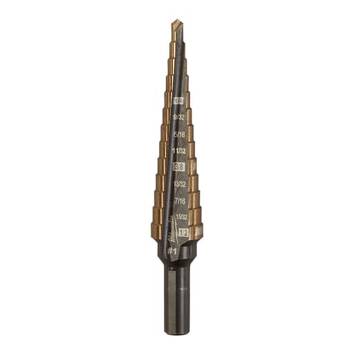 Milwaukee Tool - Milwaukee 48-89-9281 Milwaukee Cobalt Step Drill Bit #1 (1/8"-1/2")