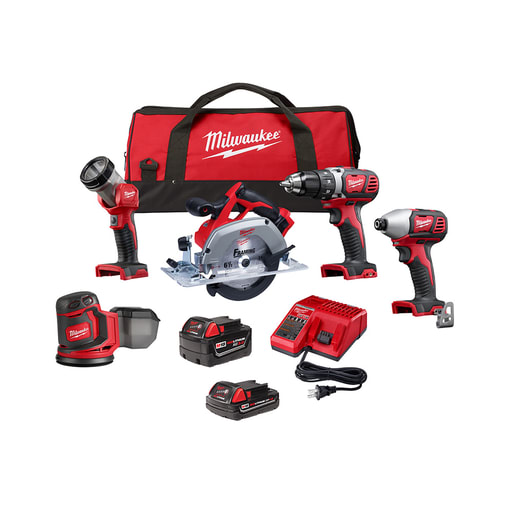 Milwaukee Tool - Milwaukee 2696-25 M18™ 5PC Combo Kit