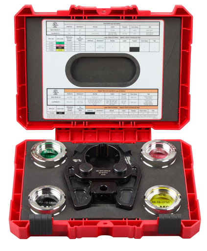 Milwaukee Tool - Milwaukee 49-16-750A 750 MCM Cu/AL Crimping Jaw with 400-750 MCM AL 6T U Style Dies