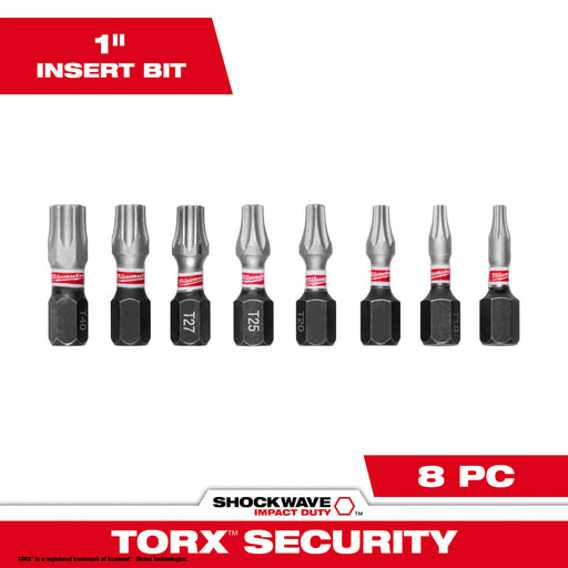 Milwaukee Tool - Milwaukee 48-32-4618 10-Piece SHOCKWAVE™ Impact Torx® Security Insert Bit Sets (3 Pack)