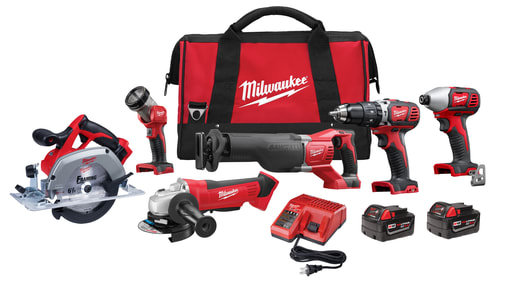 Milwaukee Tool - Milwaukee 2696-26 M18™ Cordless Lithium-Ion 6-Tool Combo Kit