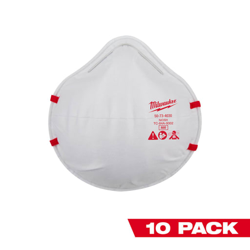 Milwaukee Tool - Milwaukee 48-73-4034 10PK N95 Respirator