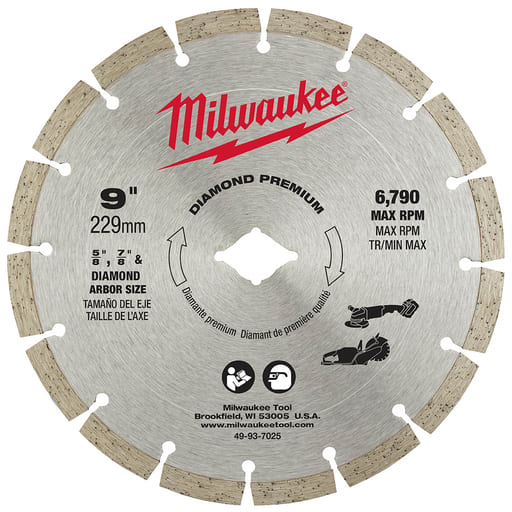 Milwaukee Tool - Milwaukee 49-93-7025 9 in. Diamond Prem