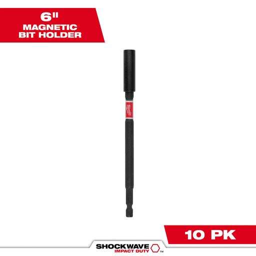 Milwaukee Tool - Milwaukee 48-32-4521 SHOCKWAVE™ 6" Magnetic Bit Tip Holder (10 Pack)