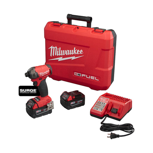 Milwaukee Tool - Milwaukee 2760-22 M18 FUEL™ SURGE™ 1/4" Hex Hydraulic Driver Kit