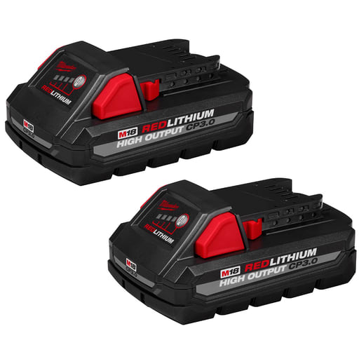 Milwaukee Tool - Milwaukee 48-11-1837 M18™ REDLITHIUM™ HIGH OUTPUT™ CP3.0 Battery 2 Pack