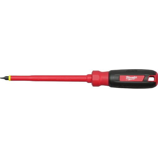 Milwaukee Tool - Milwaukee 48-22-2221 1/4" Slotted - 6" 1000 V Insulated Screwdriver