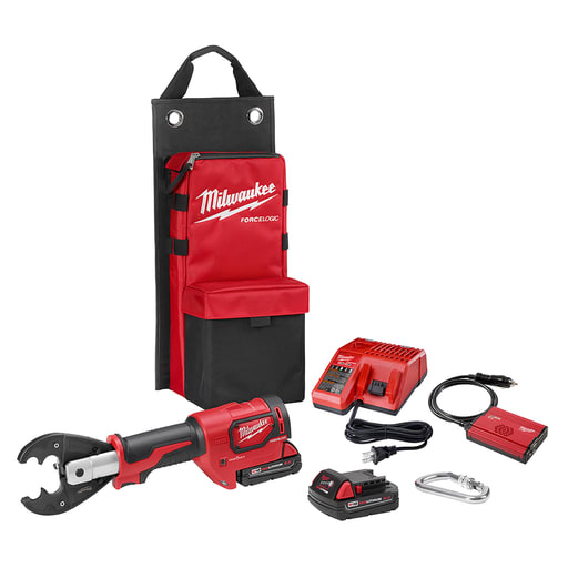Milwaukee Tool - Milwaukee 2678-22O M18™&nbsp;Force Logic™ 6T Utility Crimping Kit with D3 Grooves and Fixed O Die