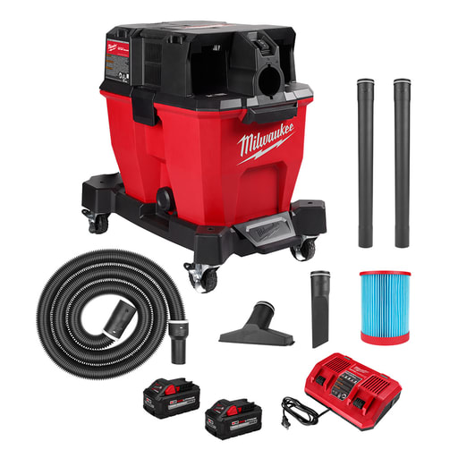 Milwaukee Tool - Milwaukee 0920-22HD 9G Dual-Batt W/D Vac