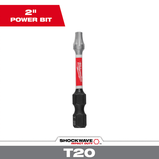 Milwaukee Tool - Milwaukee 48-32-4484 SHOCKWAVE™ 2" Power Insert Bit, TORX® T20