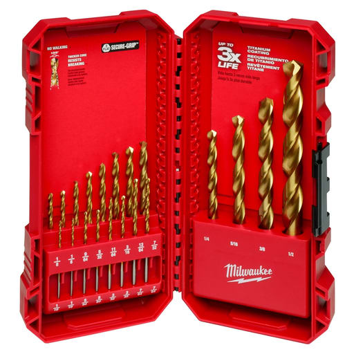 Milwaukee Tool - Milwaukee 48-89-1105 20-Piece THUNDERBOLT® Titanium Coated Drill Bit Set
