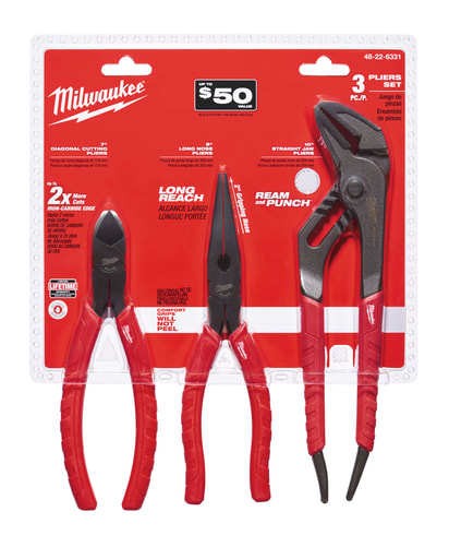 Milwaukee Tool - Milwaukee 48-22-6331 3-Piece Pliers Kit