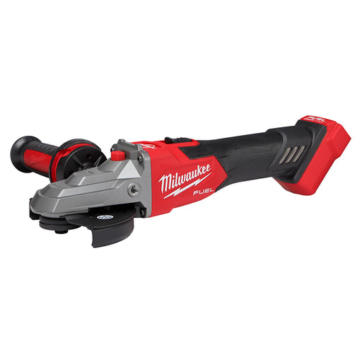 Milwaukee Tool - Milwaukee 2887-20 M18™ FUEL™ 5" Flathead Braking Grinder, Slide Switch Lock-On