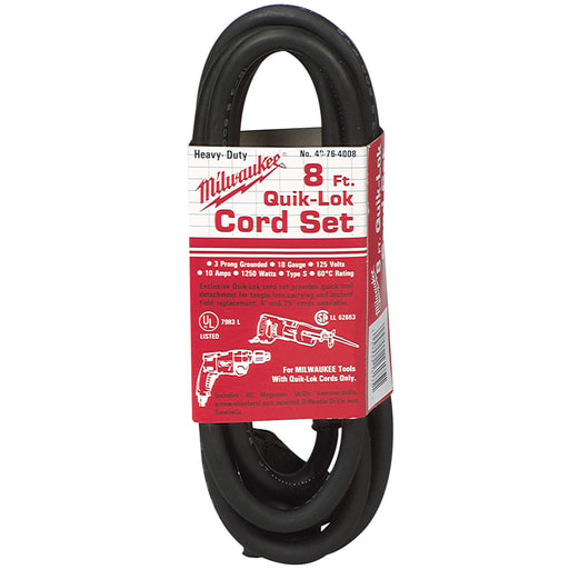 Milwaukee Tool - Milwaukee 48-76-4008 8' Quik-Lok Cord
