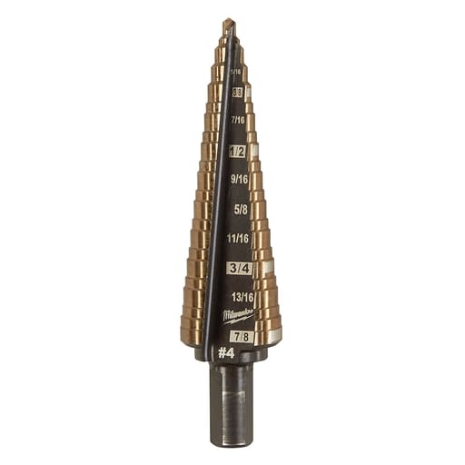 Milwaukee Tool - Milwaukee 48-89-9284 Milwaukee Cobalt Step Drill Bit #4 (3/16"-7/8")